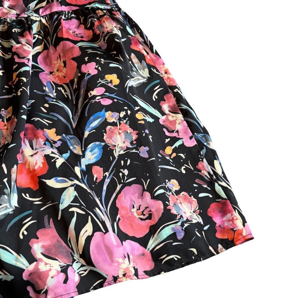 Aidan by Aidan Mattox Floral Cutout Maxi Dress Sleeveless High Neck Size 6 Women - Picture 5 of 13